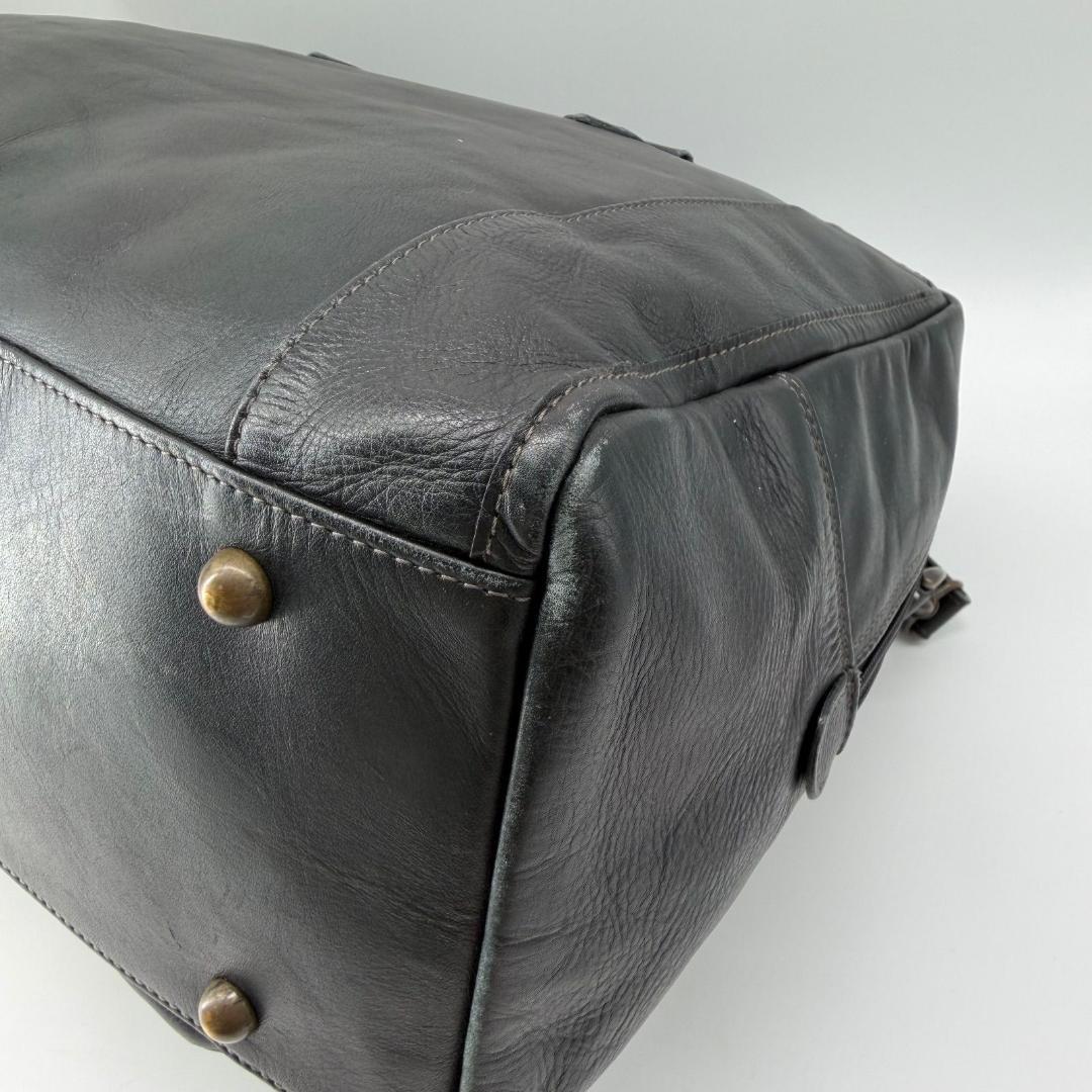 15747✨ポーターセルビーノ ボストンバッグ 大容量 旅行カバン レザー 黒