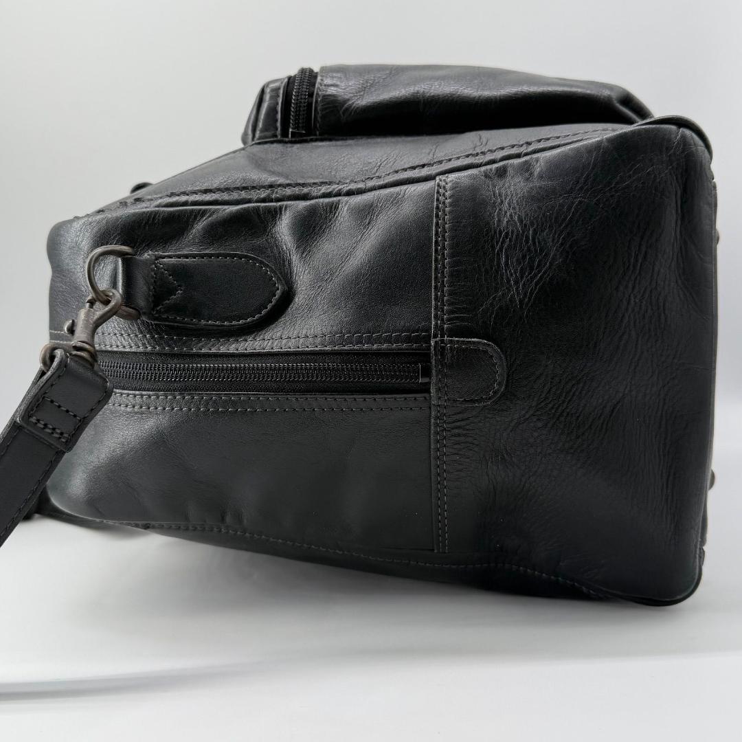 15747✨ポーターセルビーノ ボストンバッグ 大容量 旅行カバン レザー 黒