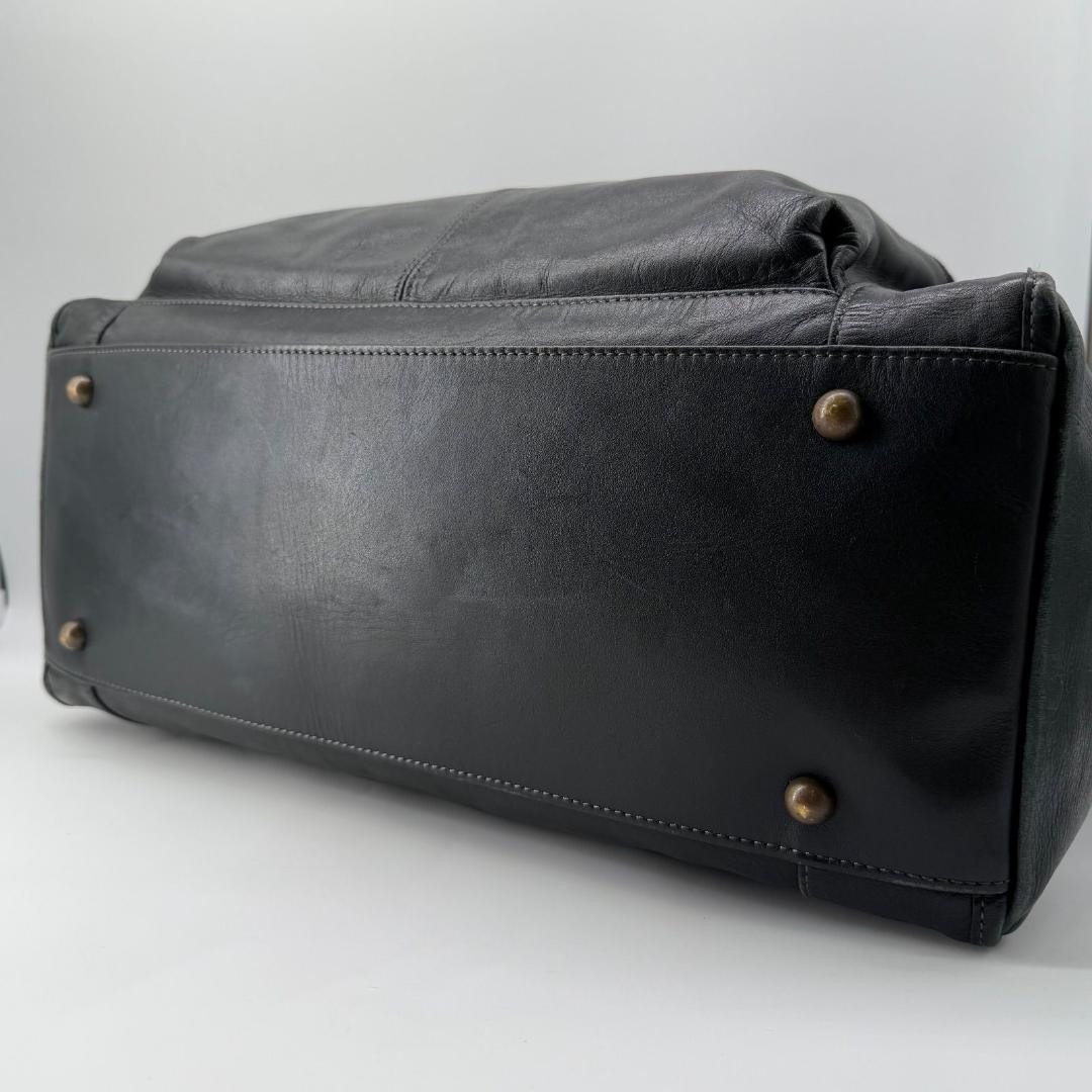 15747✨ポーターセルビーノ ボストンバッグ 大容量 旅行カバン レザー 黒