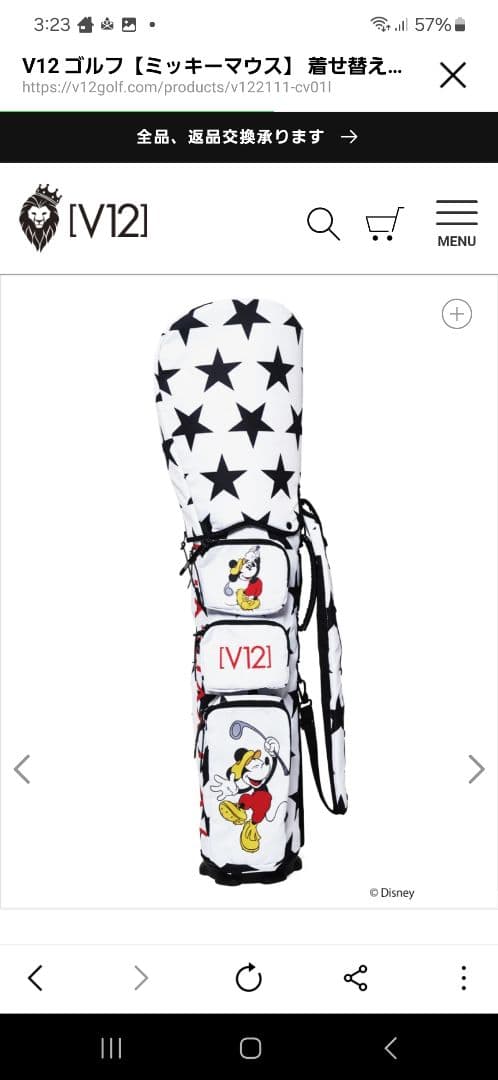 ひ*し様 v12着せ替えキャディーバックカバーのみ