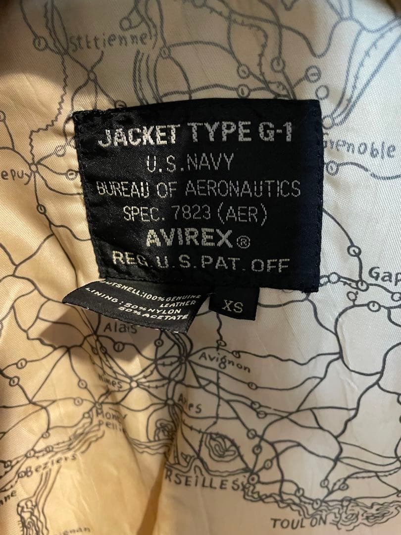 AVIREX トップガン G-1 革ジャン　ビンテージ　xsサイズ