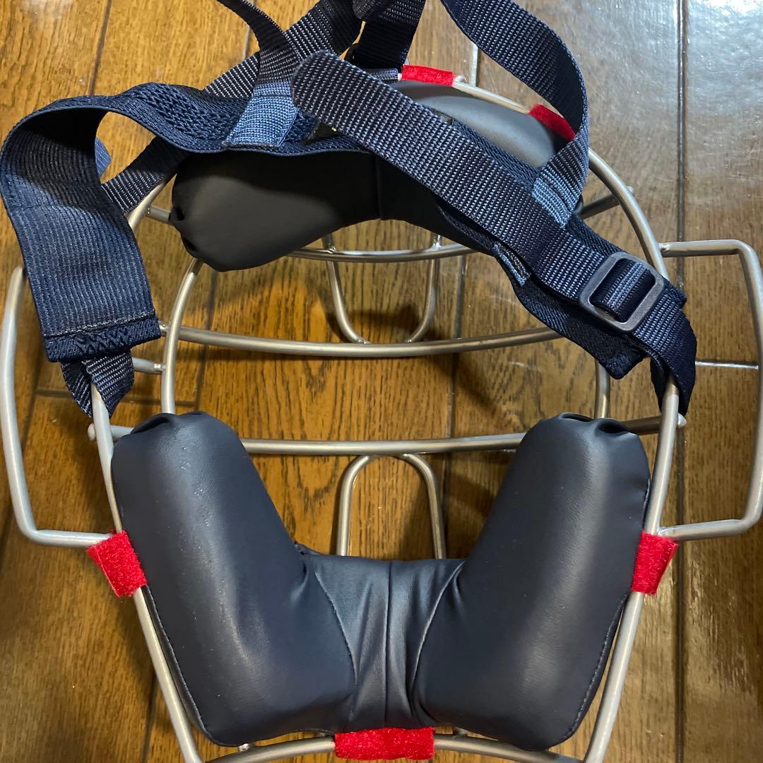 ZETT キャッチャー防具セット ネイビー/レッド