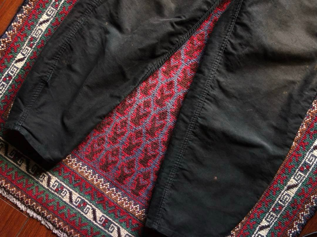 ADOLPHE LAFONT ブラックモールスキンパンツ L フレンチワーク