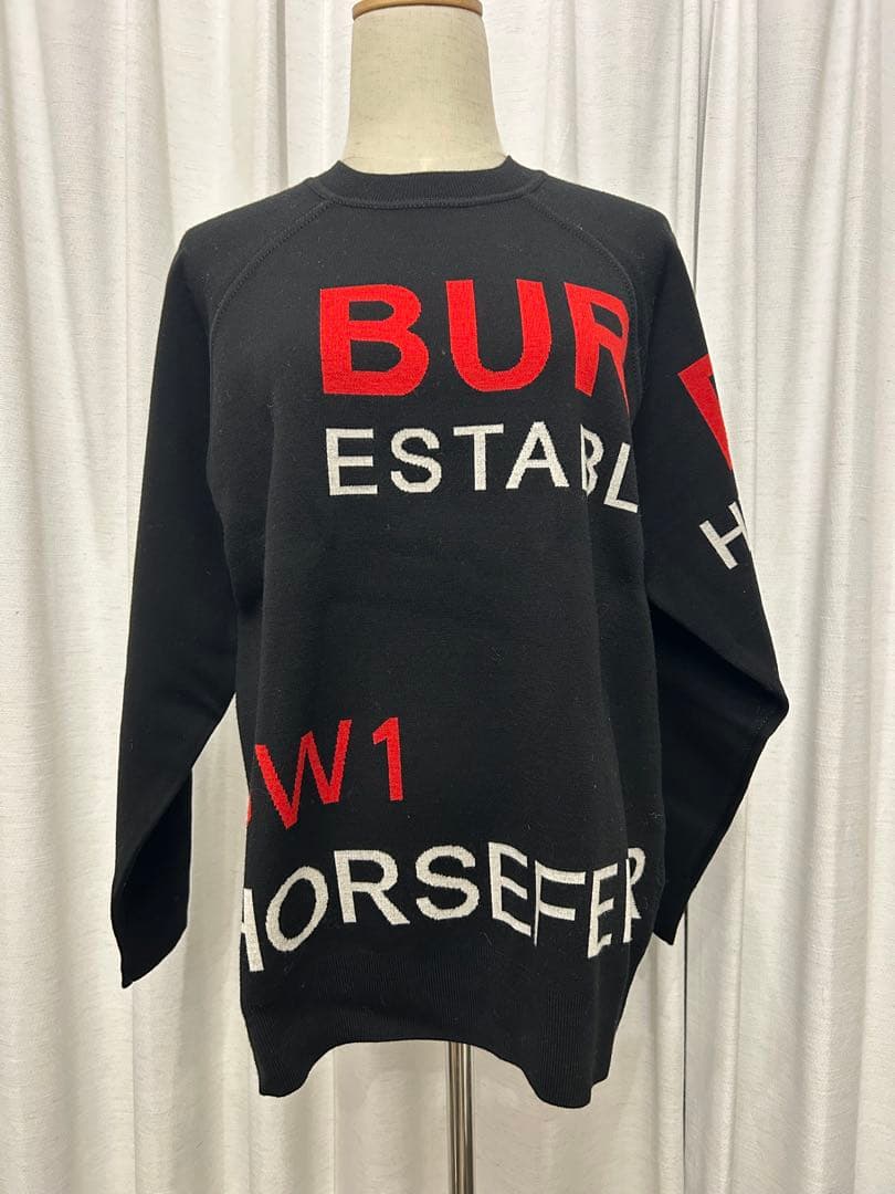 美品✨BURBERRY バーバリー ホースフェリー ニット セーター【値下✖️】