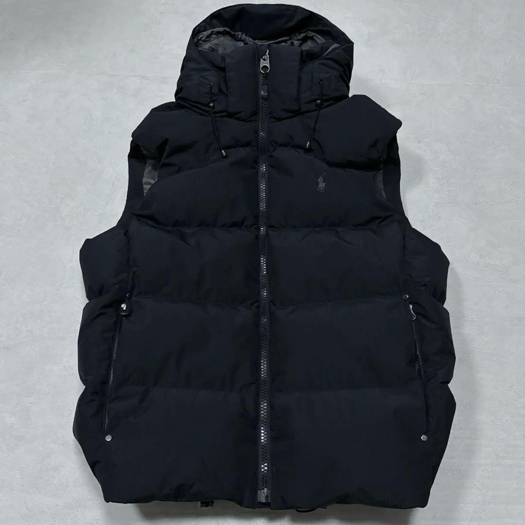 未使用 ポロラルフローレン TYROL フーデッドダウンベスト ブラック