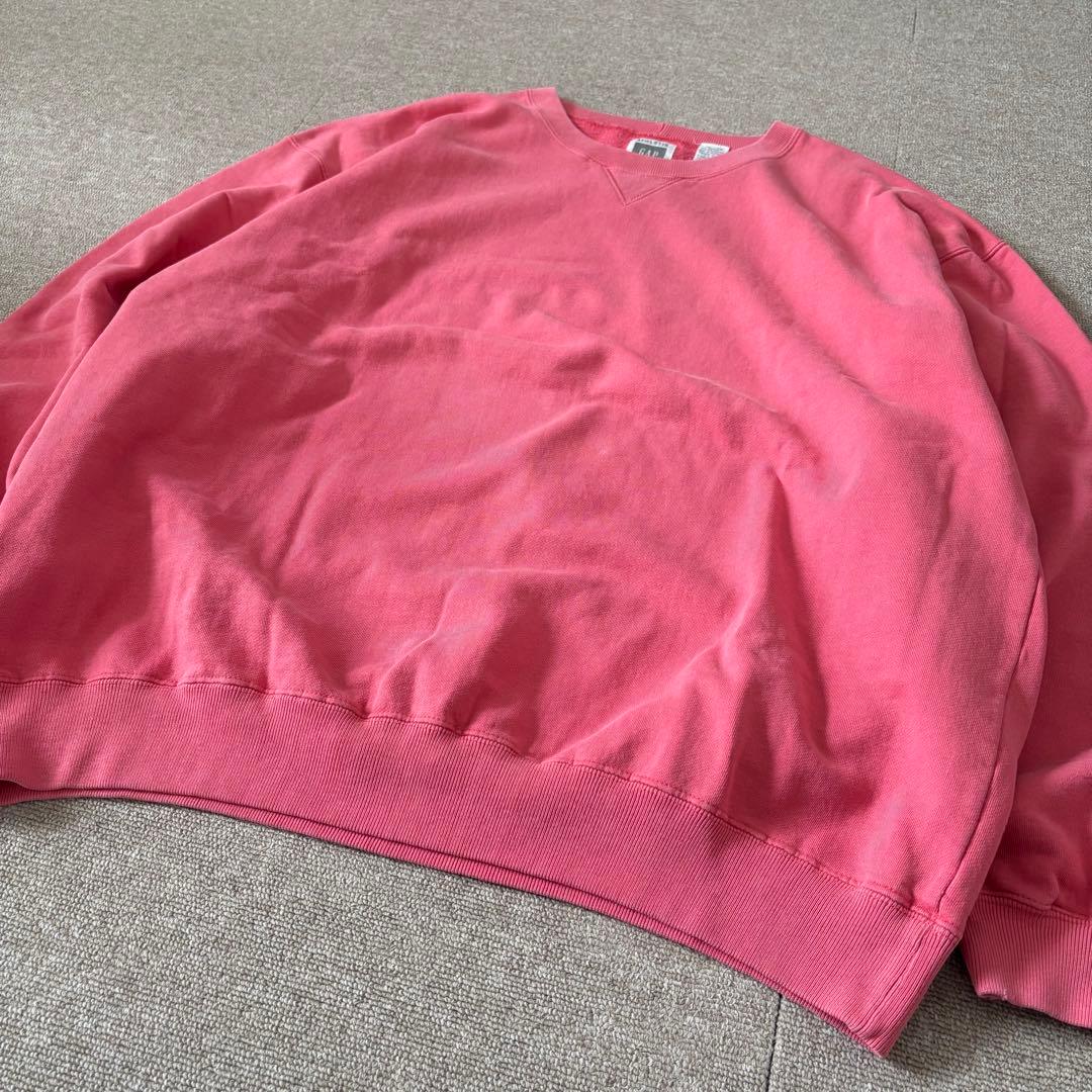 90s OLD GAP スウェット 無地 ピンク XL