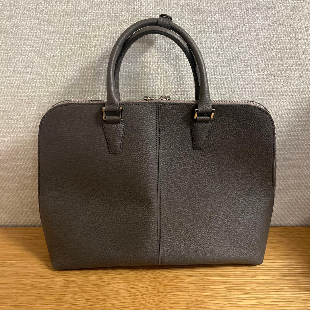 UNITED ARROWS ユナイテッドアローズ ラウンドブリーフケース グレー