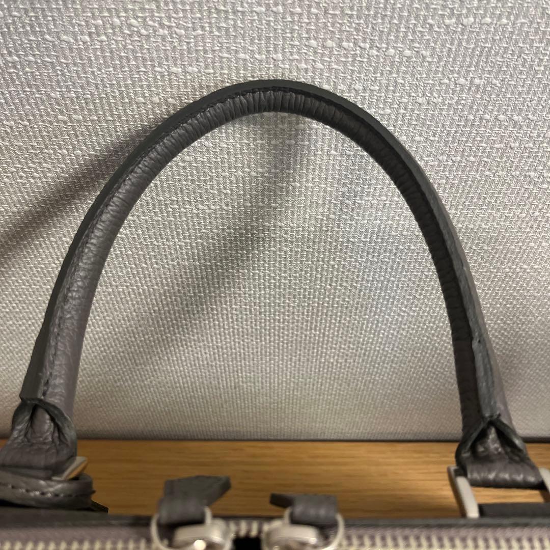 UNITED ARROWS ユナイテッドアローズ ラウンドブリーフケース グレー