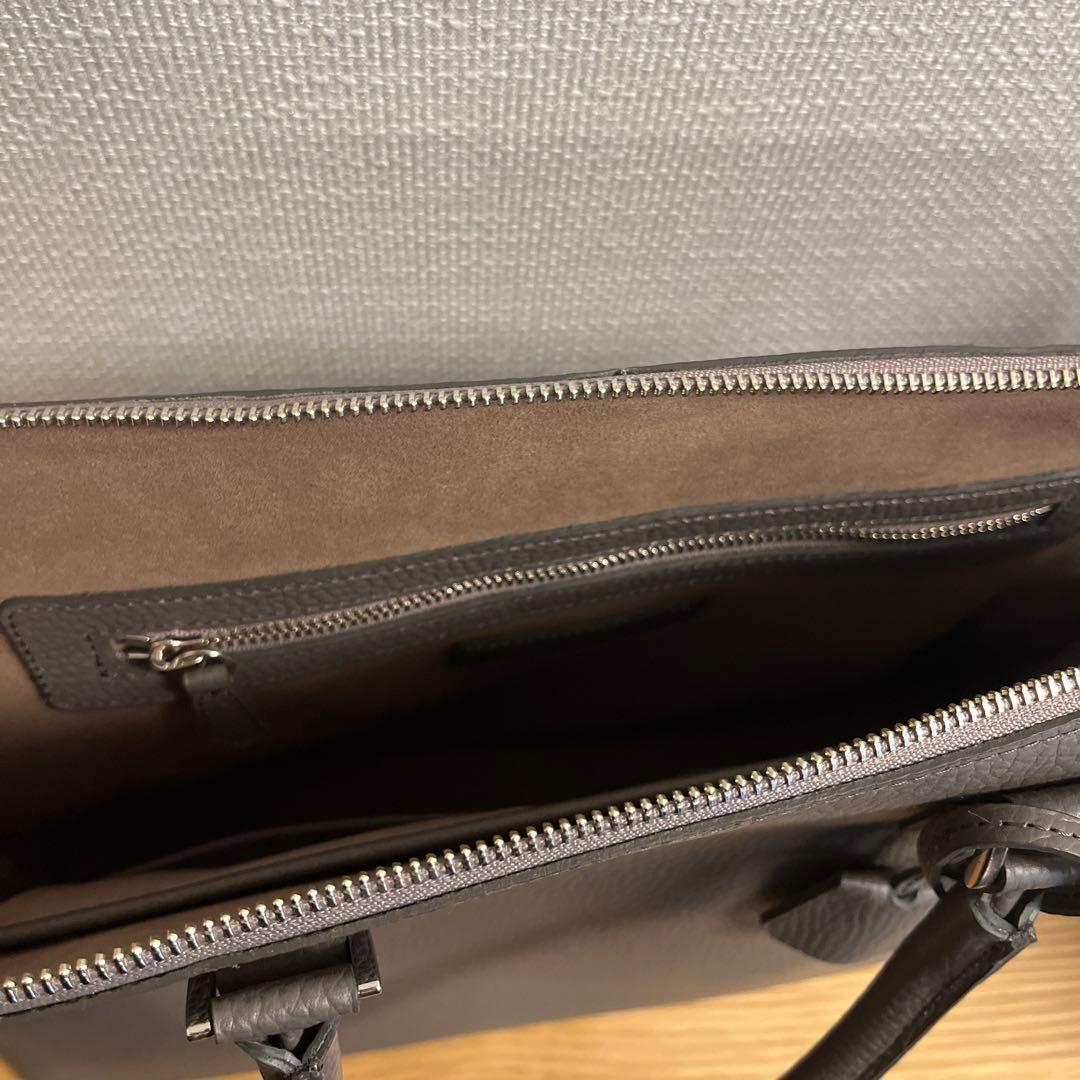 UNITED ARROWS ユナイテッドアローズ ラウンドブリーフケース グレー