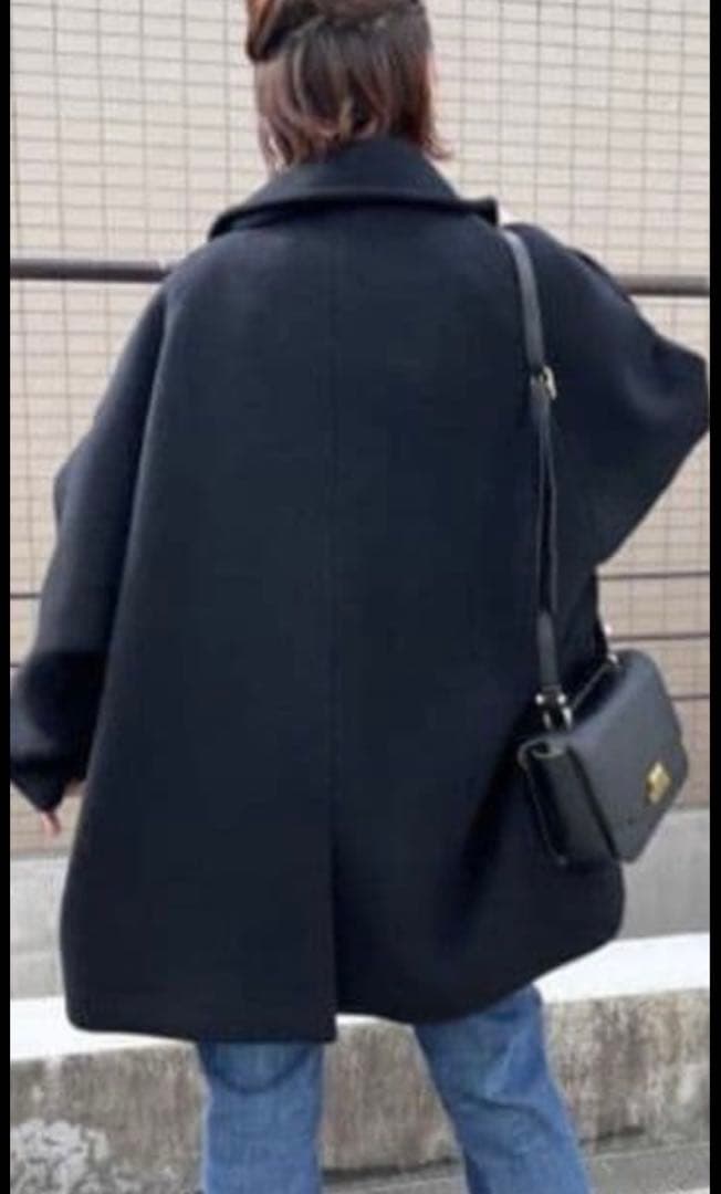 未使用　今季TICCAティッカ　ピーコート　ベイクルーズ　ブラック2025製