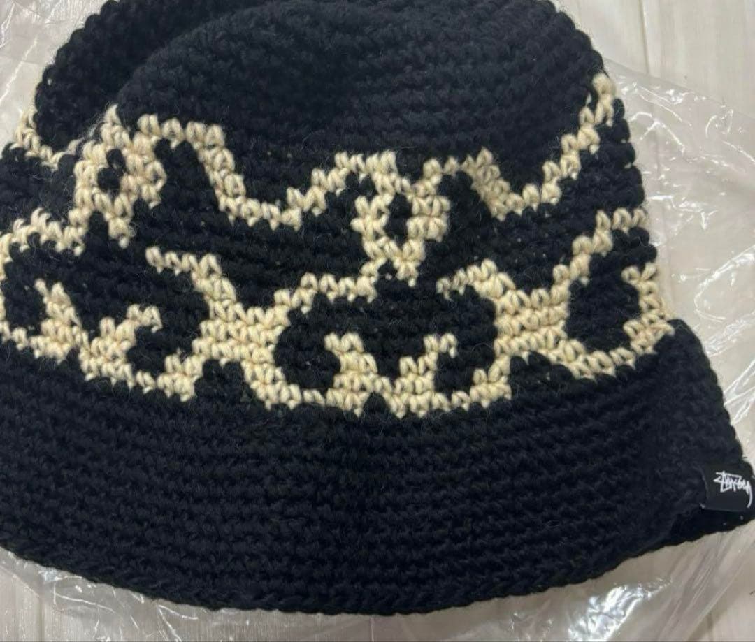 未使用stussy クラッシャーハット バケットハット ニット ステューシー