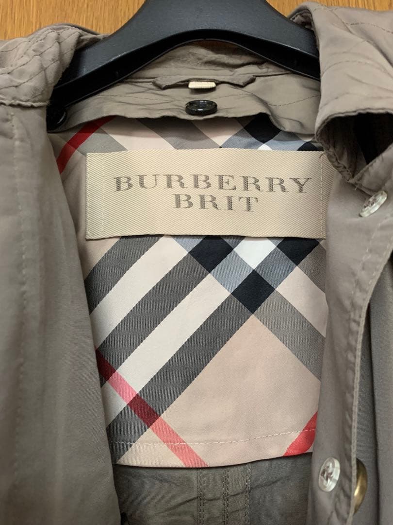 Burberry Brit バーバリー　モッズコート　玉虫色　 訳あり
