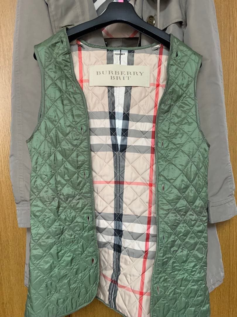 Burberry Brit バーバリー　モッズコート　玉虫色　 訳あり