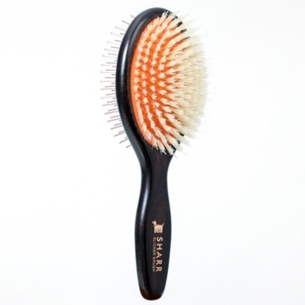 kaon 新品未使用 韓国発 SHARR ペットブラシ 黒 オレンジ 犬