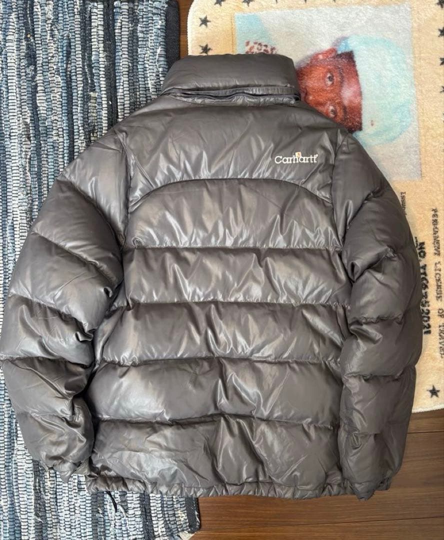 希少 90s Carhartt 2WAY ダウンジャケット グレー テック系
