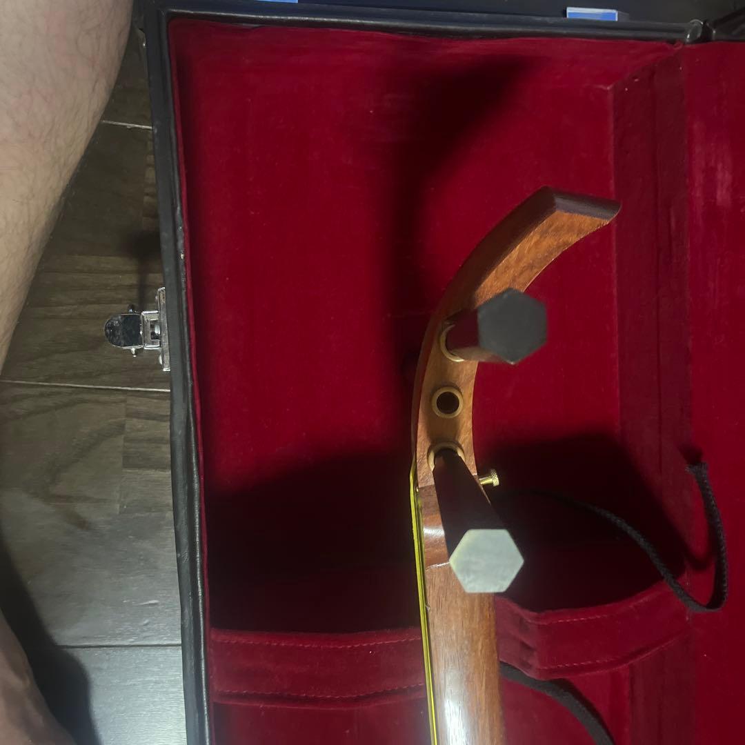 三味線本体 木製 3本の弦 専用ケース付き