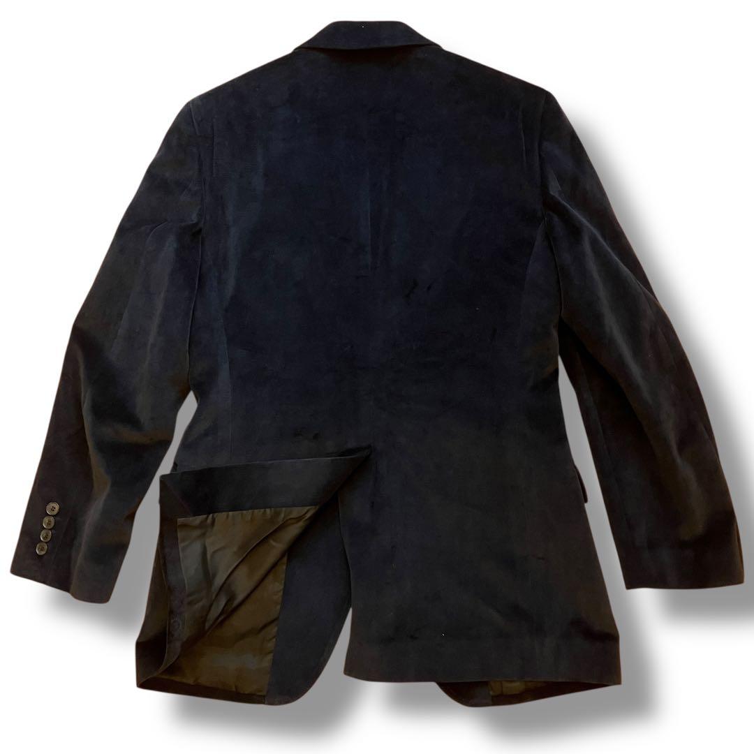 ドルチェ&ガッバーナ ドルガバ テーラードジャケット ベロア ネイビー L