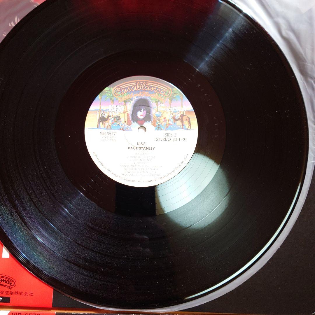 【人気盤】キッス ソロ 4枚セット / キッス 国内初回帯 ポスター付属 ！！