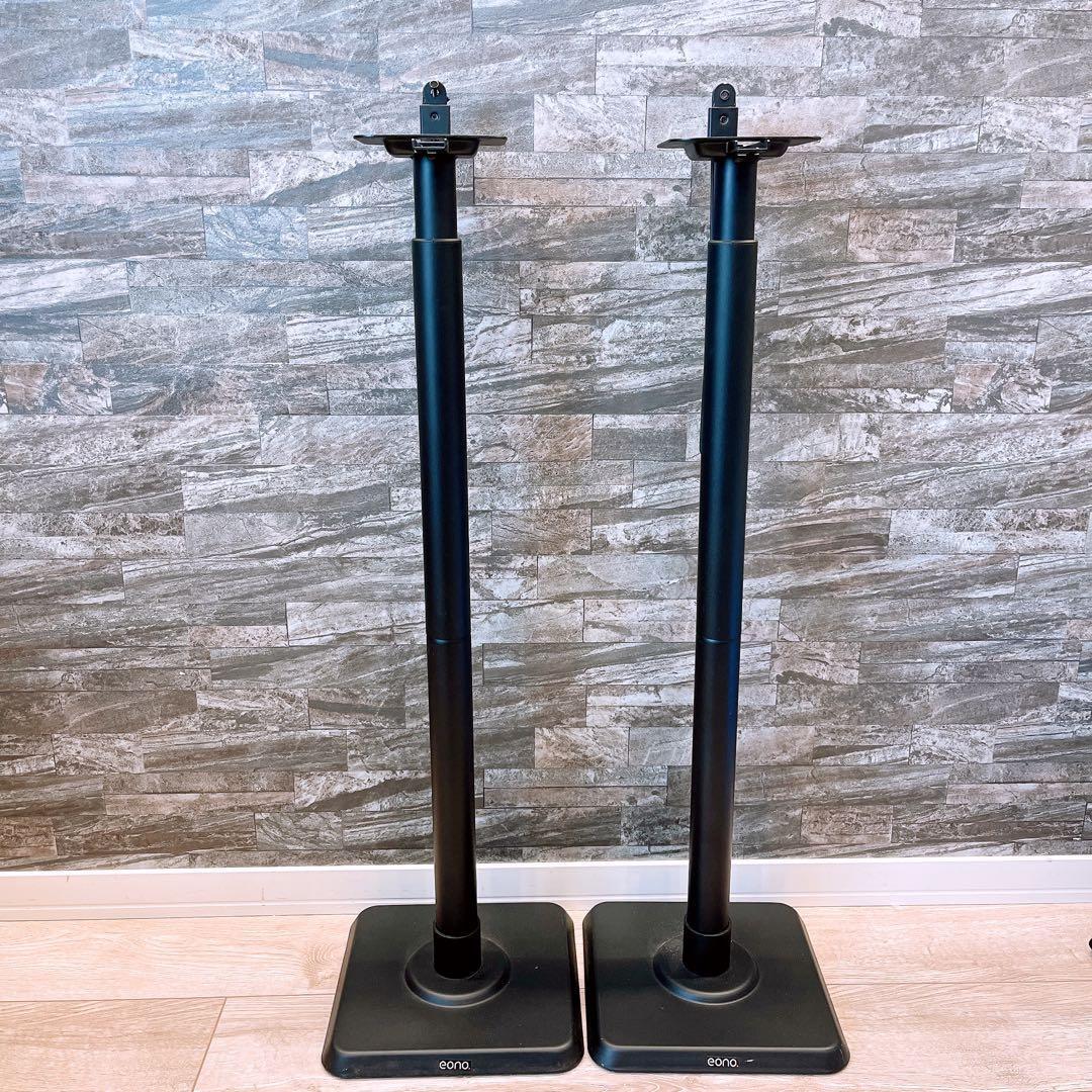 eono イオーノ スピーカースタンド　ポール型　ブラック