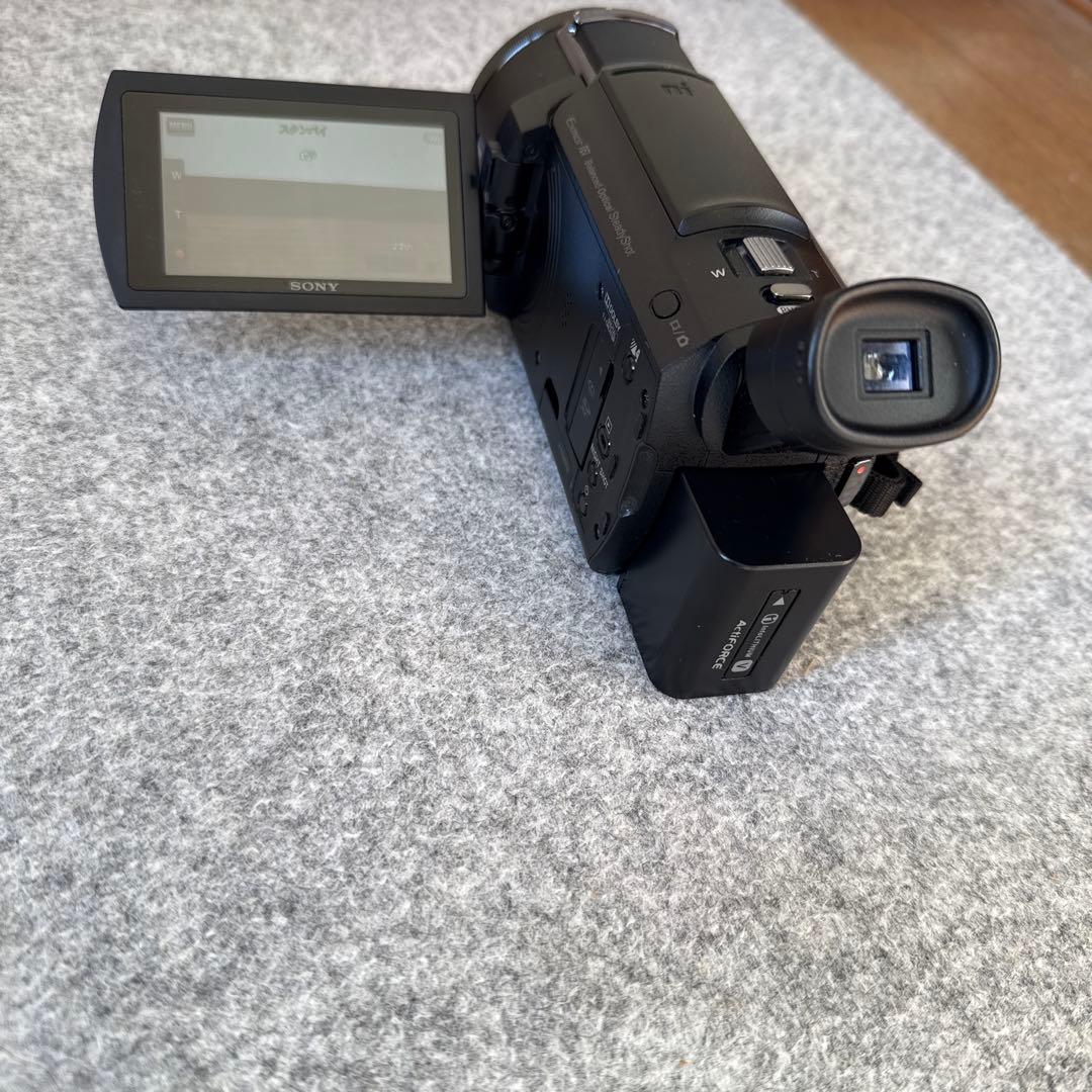 SONY FDR-AX55 4K ビデオカメラ 本体 バッテリー2個 箱あり