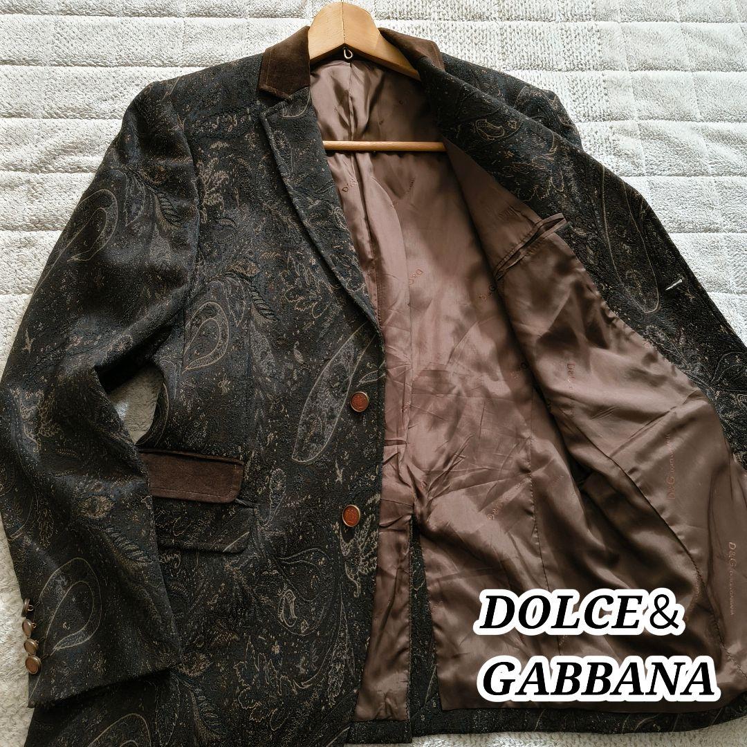 タグ付き ドルチェ＆ガッバーナ テーラードジャケット ペイズリー イタリア製