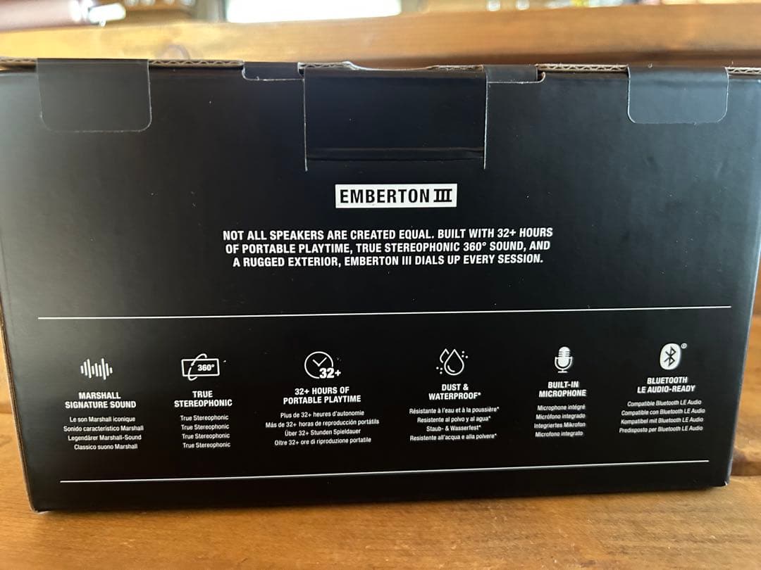 Marshall Emberton III ワイヤレススピーカー クリーム