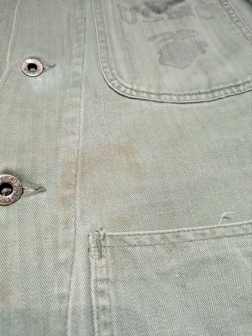 インフル40s USMC P-41 HBT ジャケット 米軍海兵隊