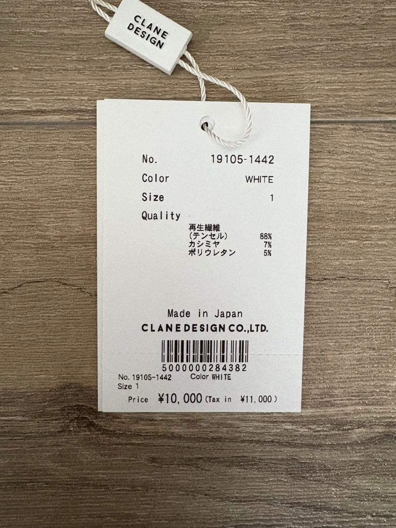 CLANE COMFORTABLE CREW TOPS タグあり