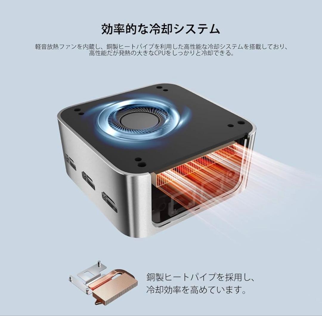 ミニpc 第12世代インテルAlder Lake-N100 16GB+512GB