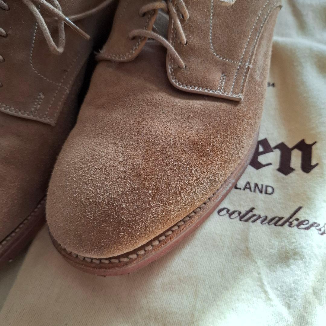 Alden スエード レースアップシューズ ベージュ