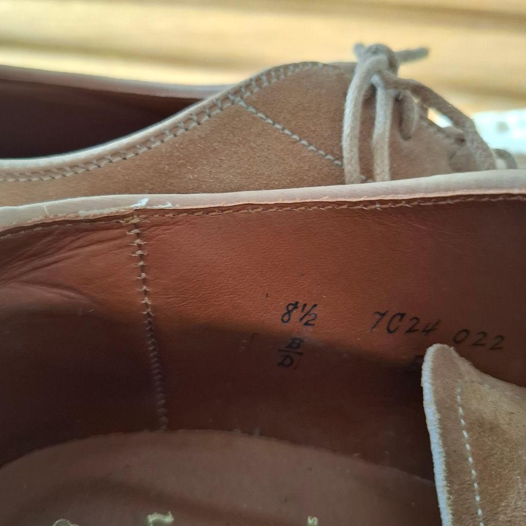 Alden スエード レースアップシューズ ベージュ