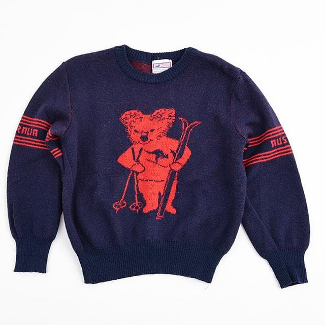 あいみょん　着用　コアラ柄　セーター　キッズL　レディースS～Mサイズ　紺　赤