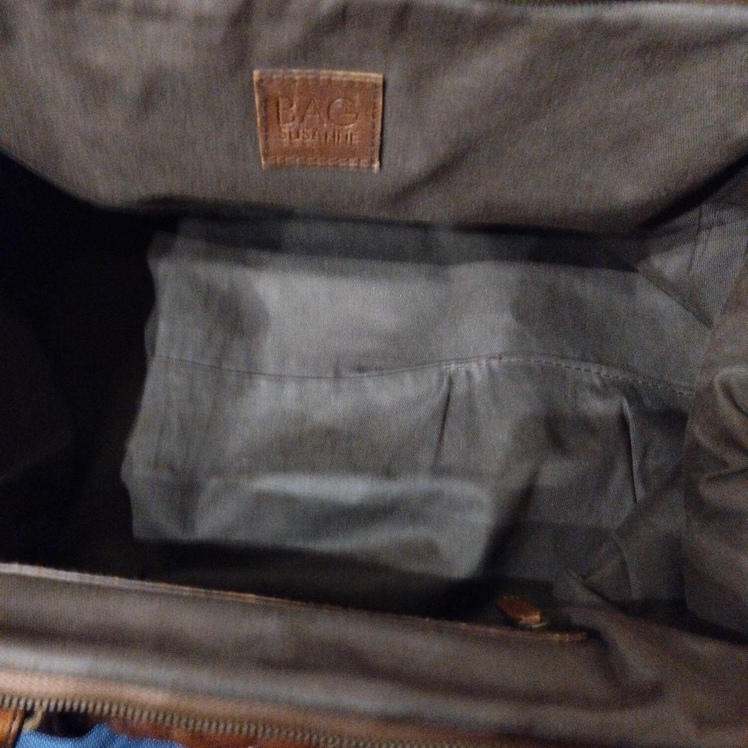 【まるぽち】【ドルチェ&ガッバーナ】ブラウン ボストンバッグ