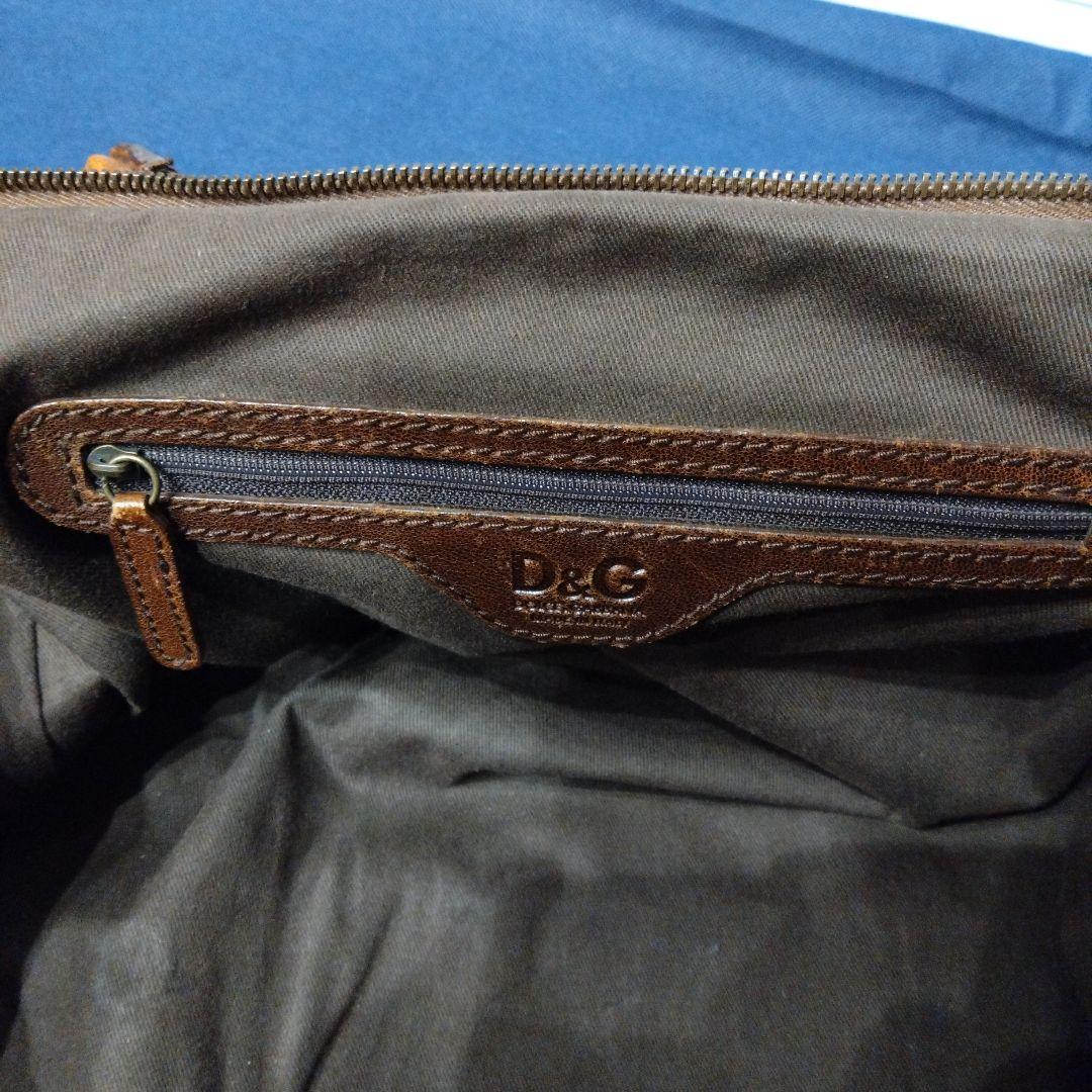 【まるぽち】【ドルチェ&ガッバーナ】ブラウン ボストンバッグ