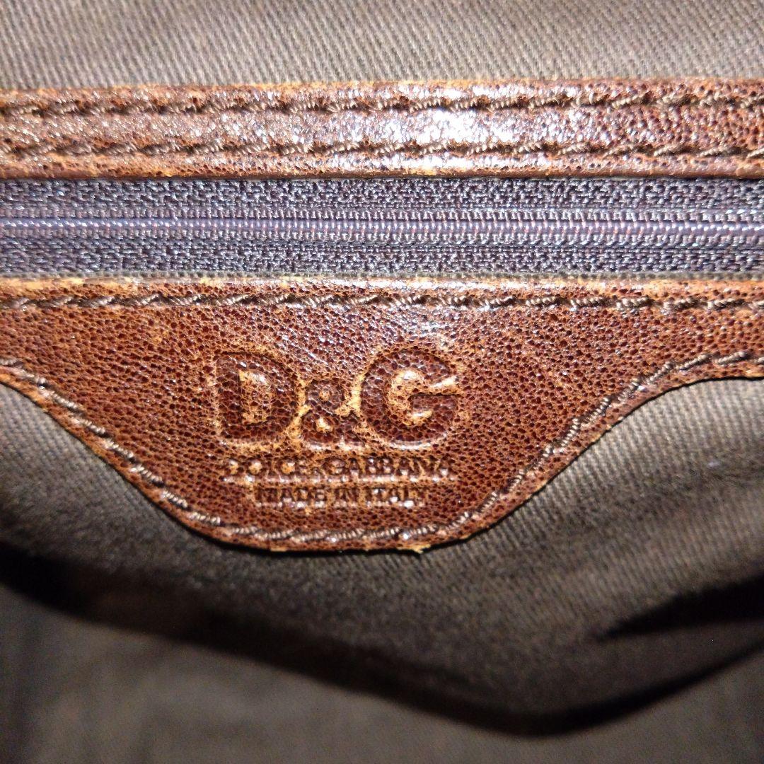 【まるぽち】【ドルチェ&ガッバーナ】ブラウン ボストンバッグ