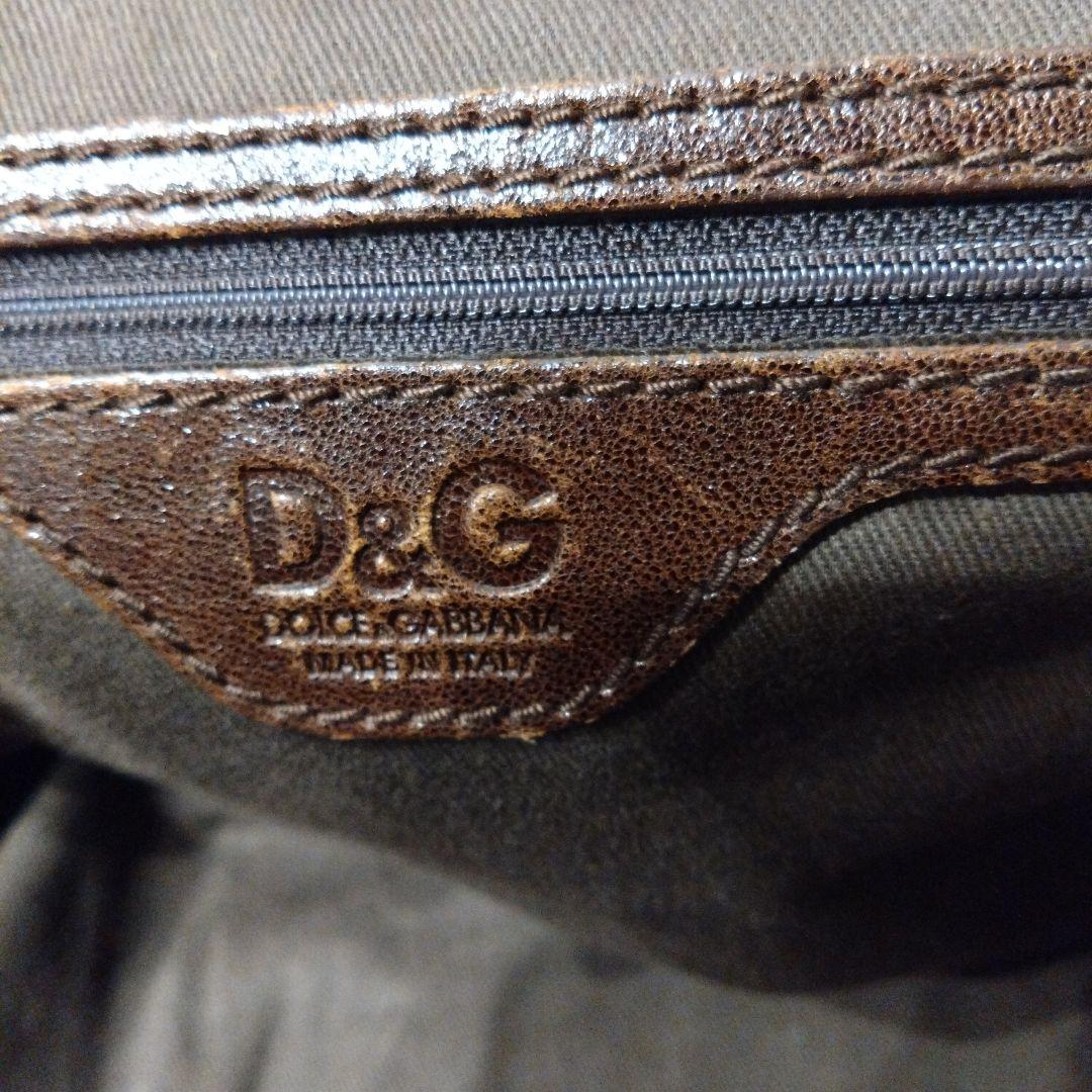 【まるぽち】【ドルチェ&ガッバーナ】ブラウン ボストンバッグ