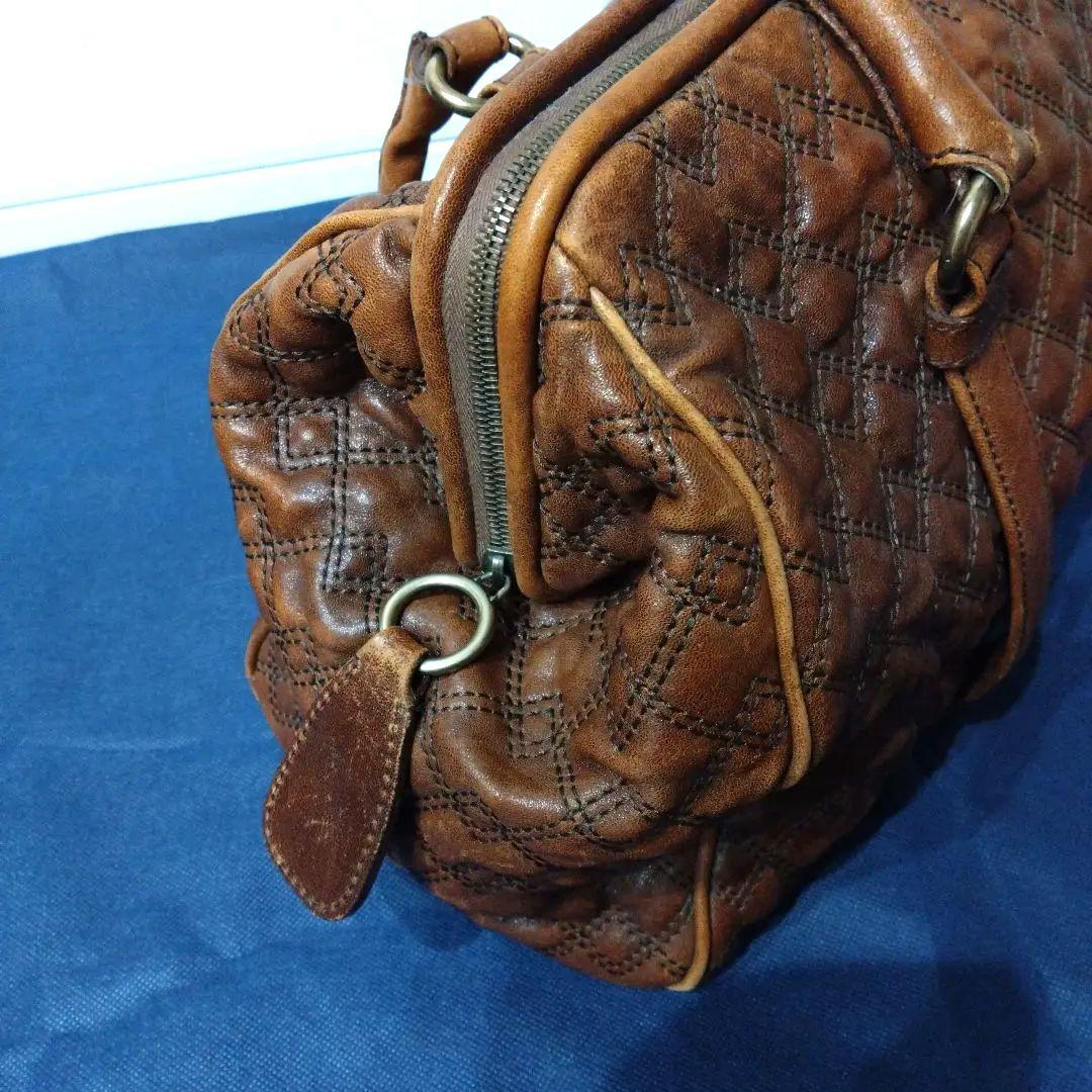 【まるぽち】【ドルチェ&ガッバーナ】ブラウン ボストンバッグ