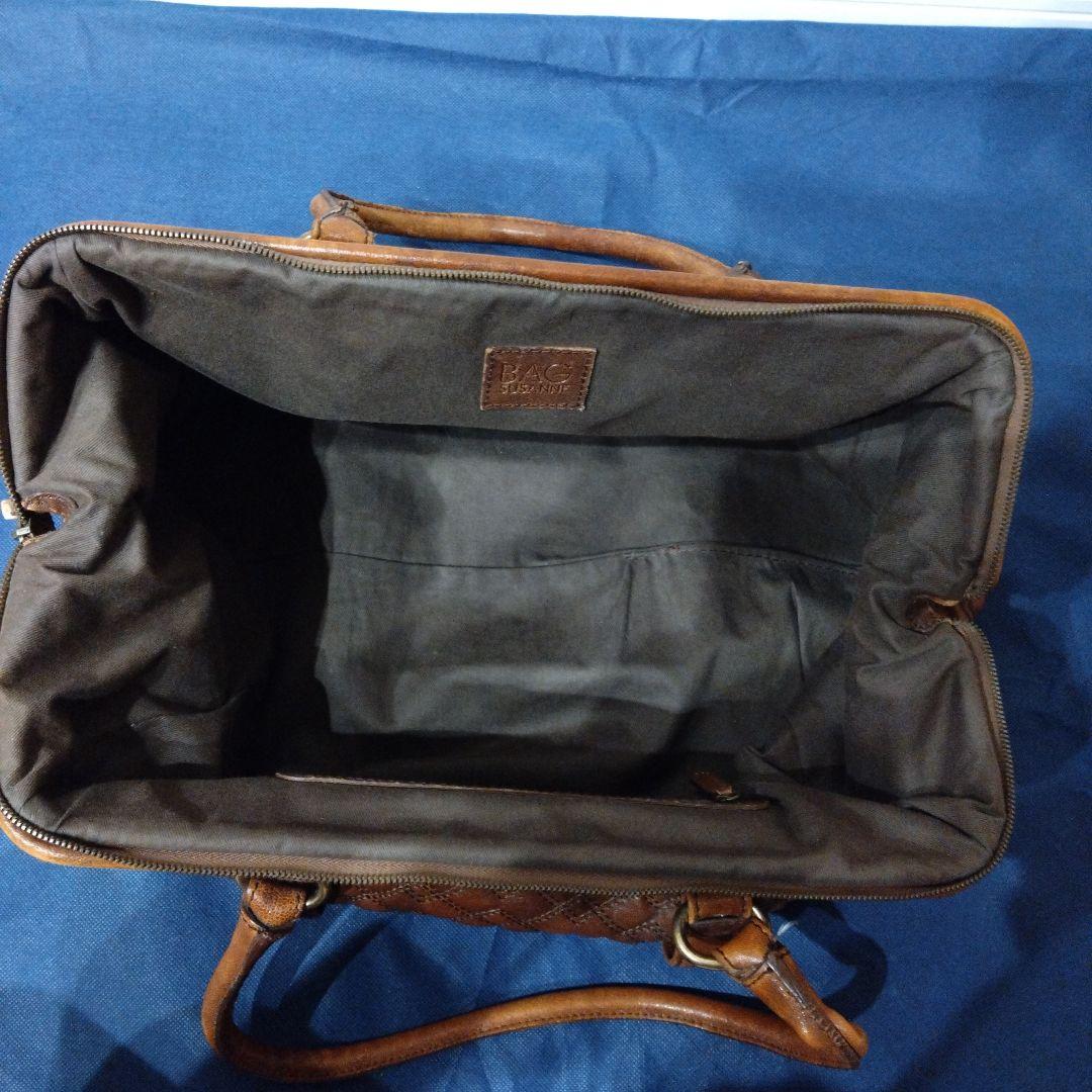 【まるぽち】【ドルチェ&ガッバーナ】ブラウン ボストンバッグ