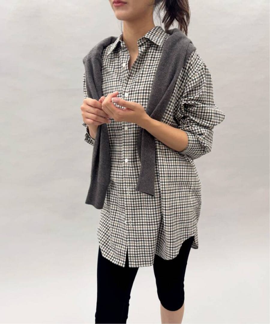 EDIT.FOR LULU ネルチェックシャツ