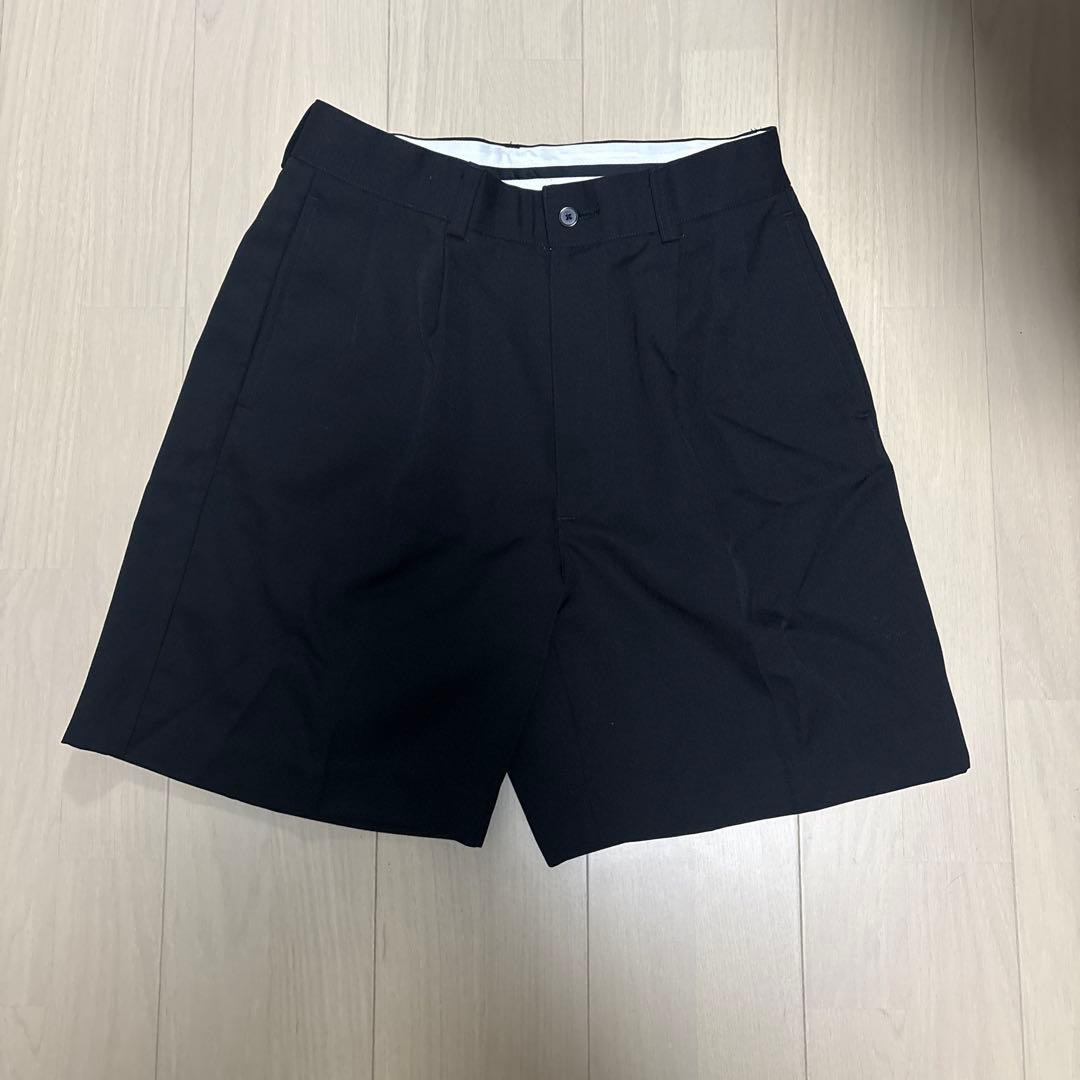 ovy GRAMPIANS WOOL 2TUCK WIDE SHORTS Ｌ
