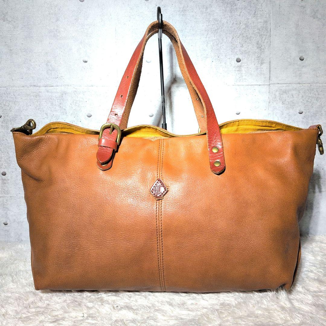 【激レア 美品】クレドラン　2WAY　ボストンバッグ　ビジネス　ユニセックス　茶