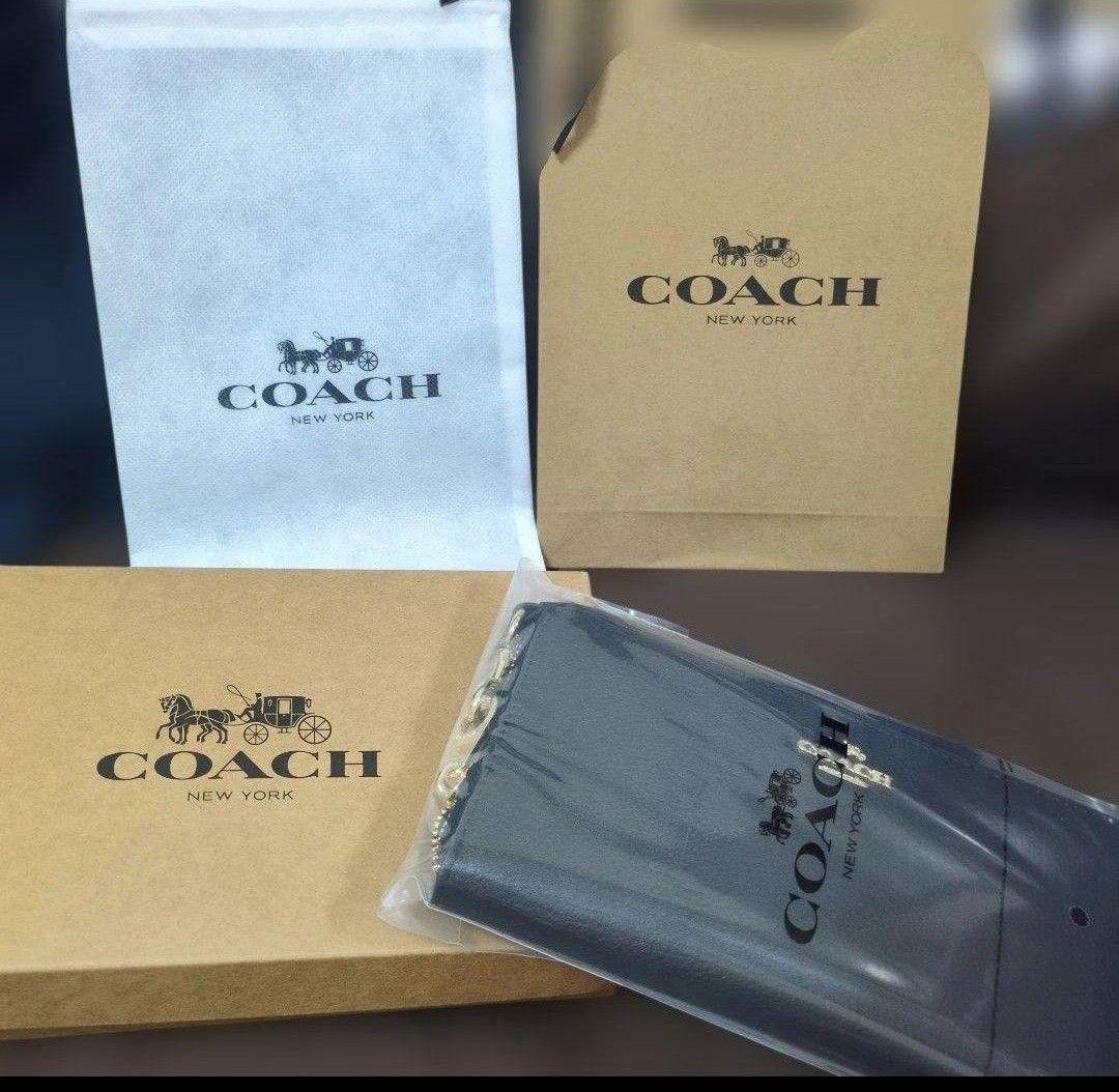 【新品未使用品】COACH長財布　ブラック 長財布 タグ付き