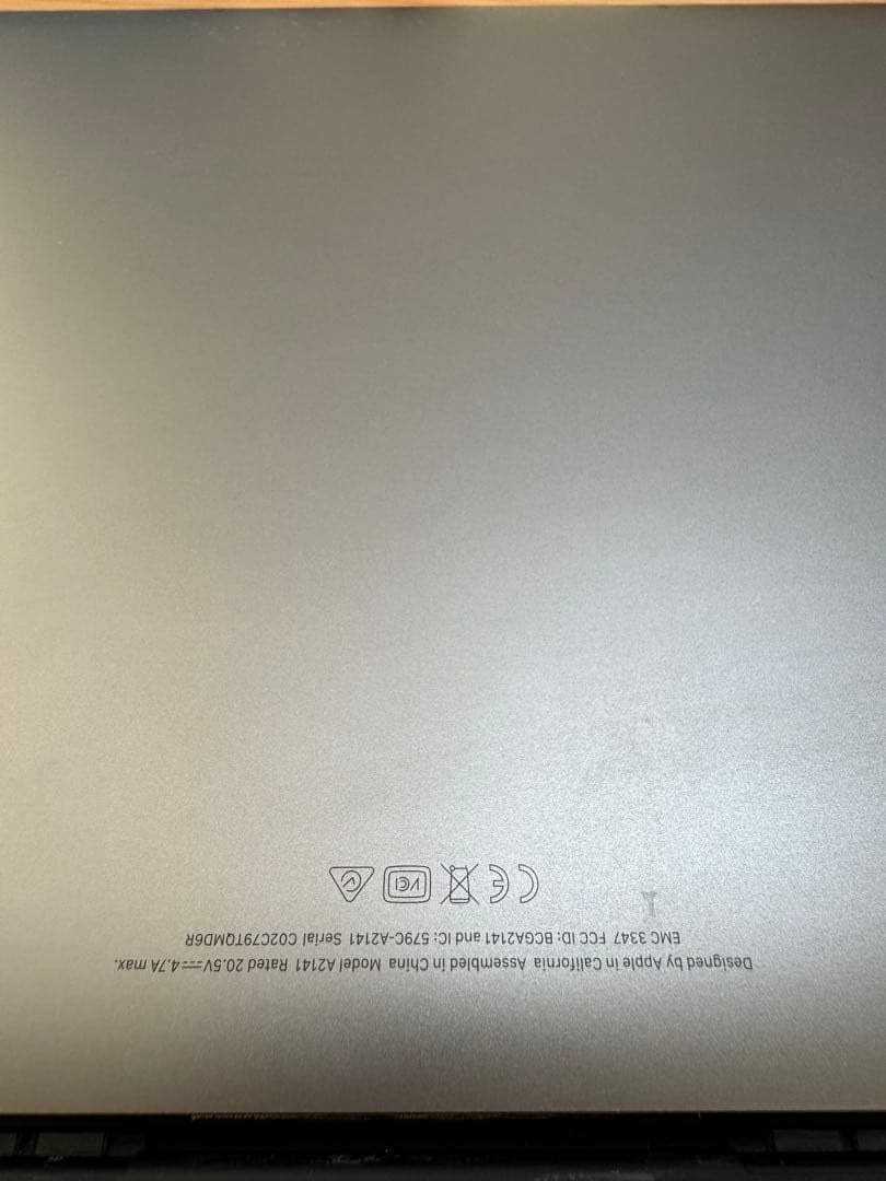 ジャンク品MacBook Pro2019年16inch/core i7