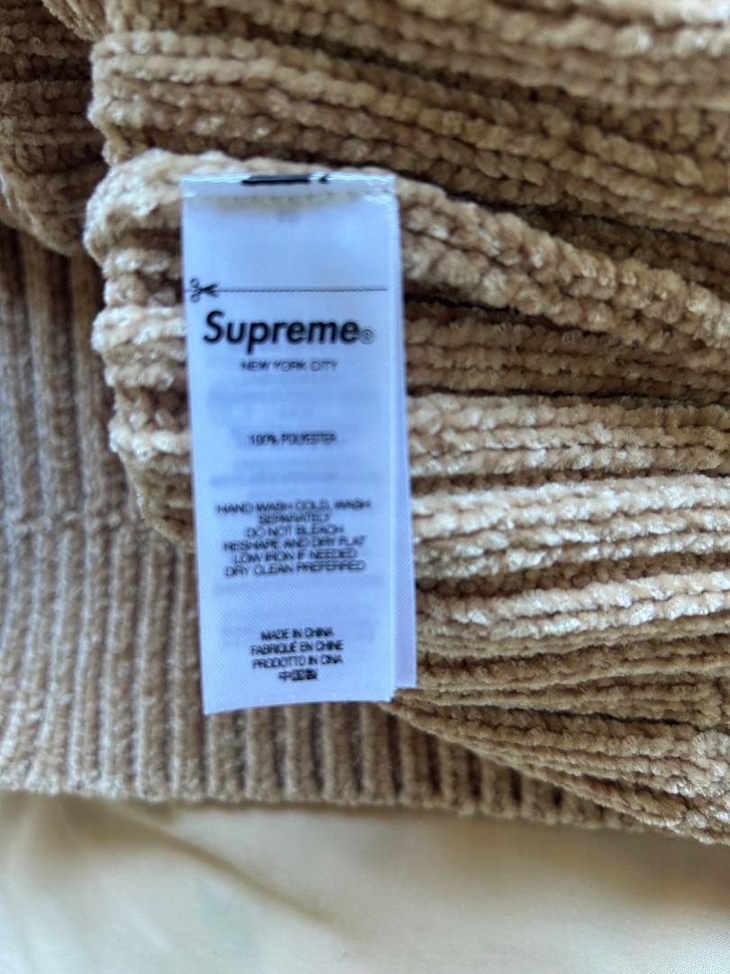 Supreme ベージュ ノースリーブセーター L