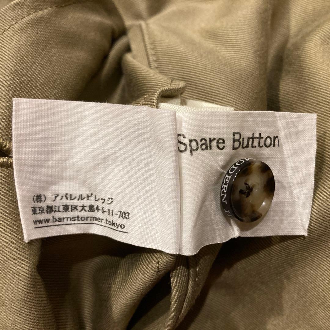BARNSTORMER ベージュ　ダブルプリーツ　チノパン　XS