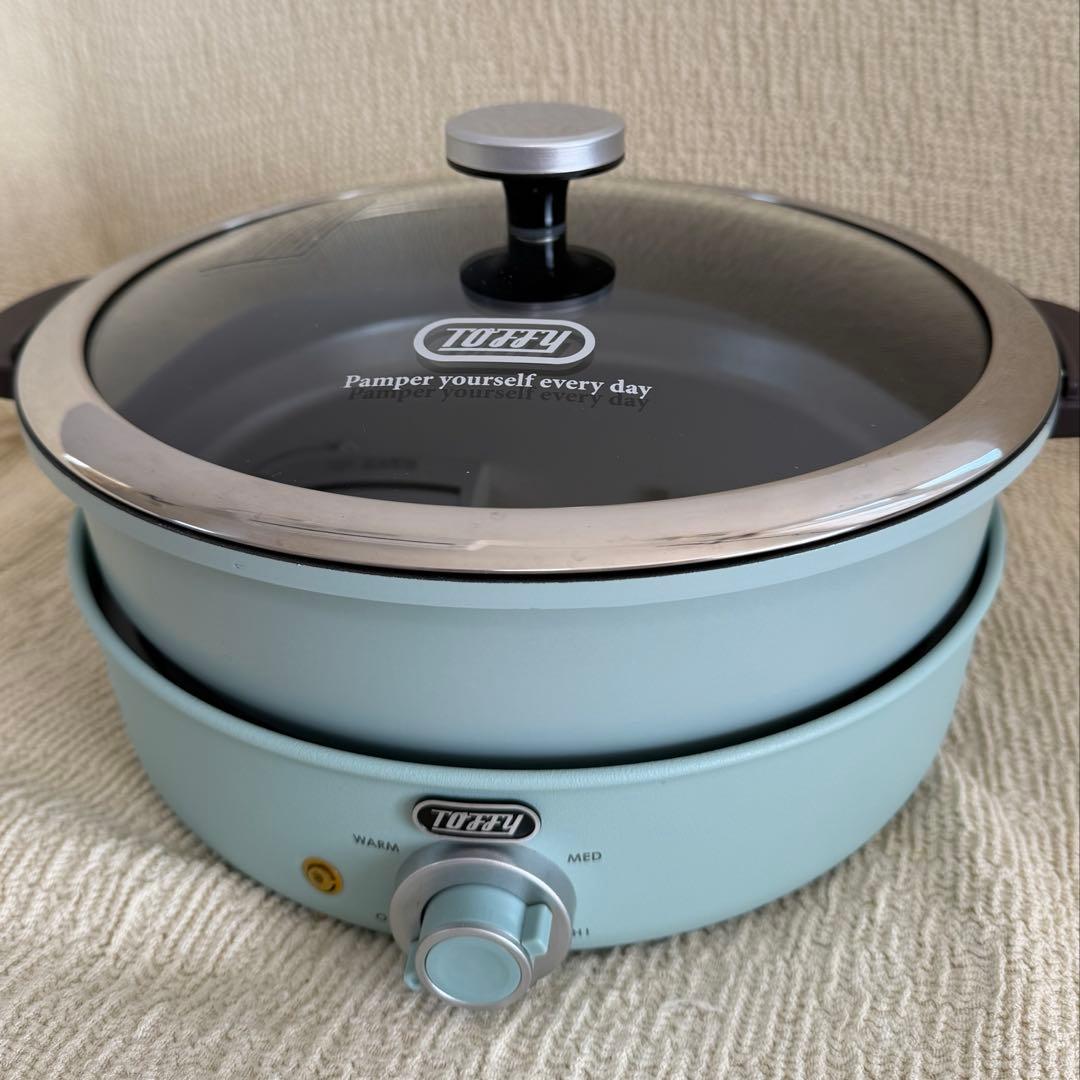 Toffy 電気グリル鍋　たこ焼きプレート、別売りの焼肉プレートセット
