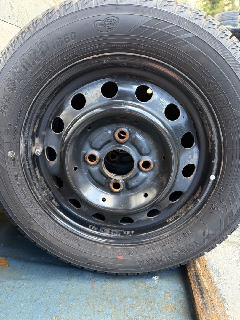 テリーヨコハマスタッドレス155／65R13 73Qホイールセット深溝