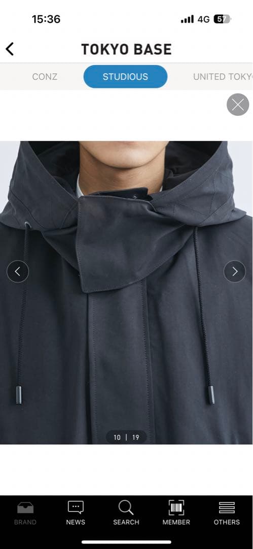 THE RERACS/ザ・リラクス ブラック モッズコート サイズ46