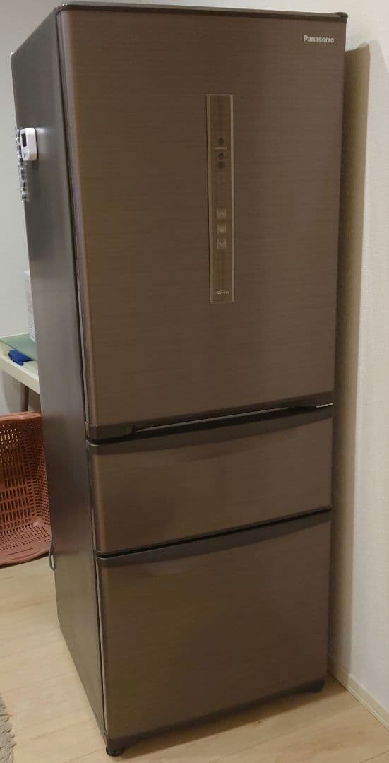 Panasonic 右開き冷蔵庫 315L 3ドア ブラウン