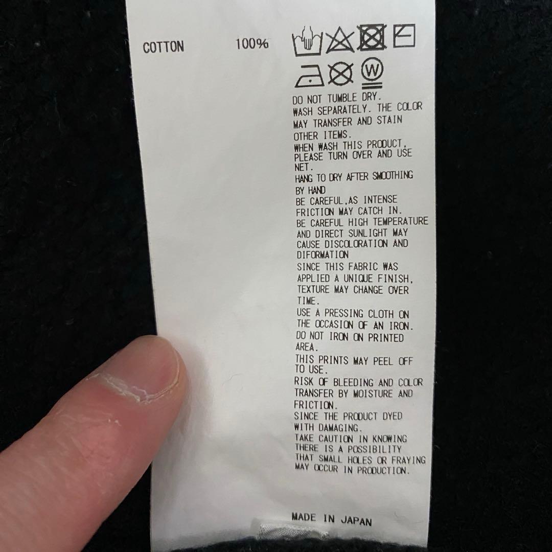 【kolor】21AW ビッグサイズダメージスウェット/2